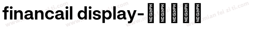 financail display字体转换